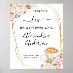 Poster Panneau de bienvenue pour une baby shower de maria