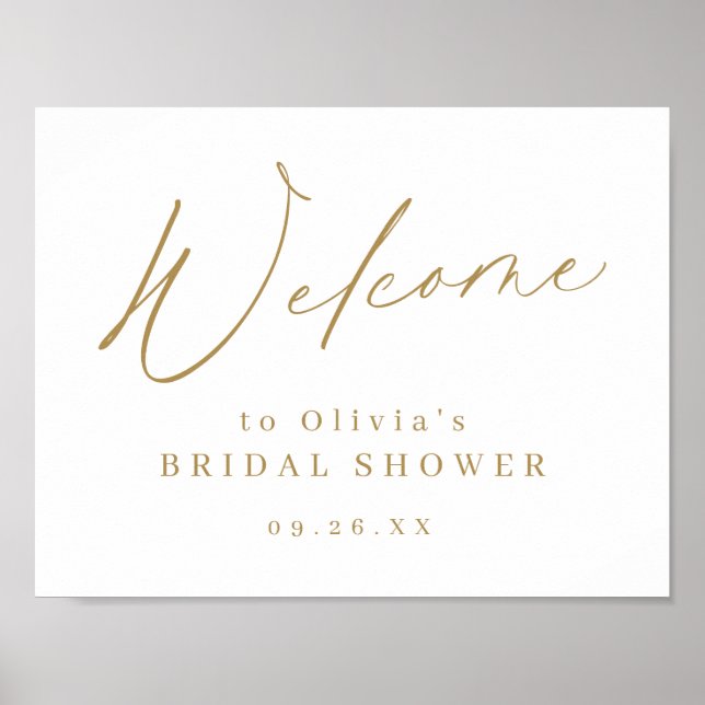 Poster Panneau de bienvenue pour une baby shower de maria (Devant)