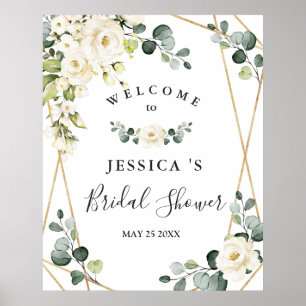 Poster Panneau de bienvenue pour une baby shower élégante