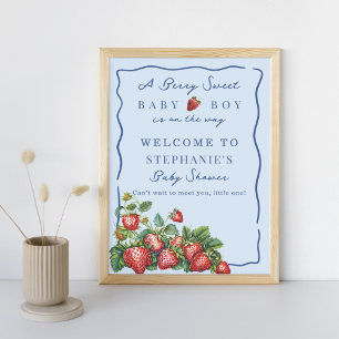 Poster Panneau de bienvenue pour une baby shower Fille Ca