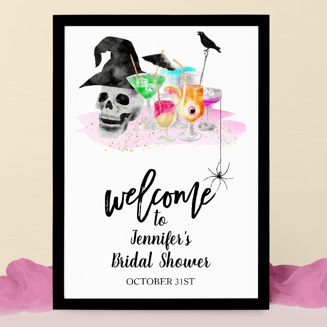 Poster Panneau de bienvenue pour une Baby Shower Hallowee (Créateur téléchargé)