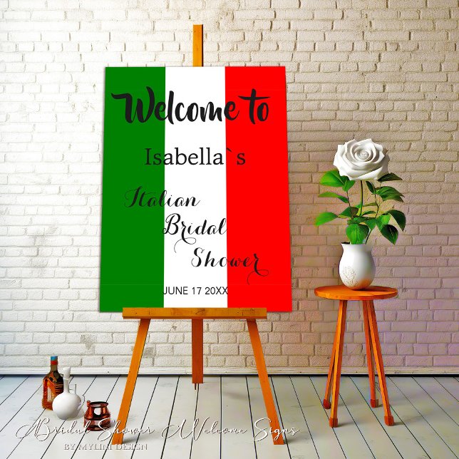 Poster Panneau de bienvenue pour une Baby Shower Italienn (Créateur téléchargé)