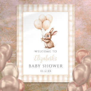 Poster Panneau de bienvenue pour une baby shower Little B