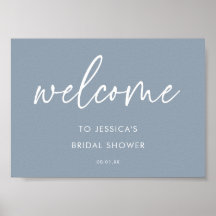 Panneau de bienvenue pour une baby shower minimali