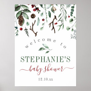 Poster Panneau de bienvenue pour une baby shower ou une f