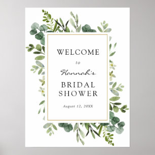 Poster Panneau de bienvenue pour une baby shower sur le t