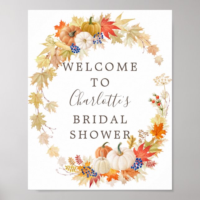 Poster Panneau de bienvenue pour une baby shower sur le t (Devant)