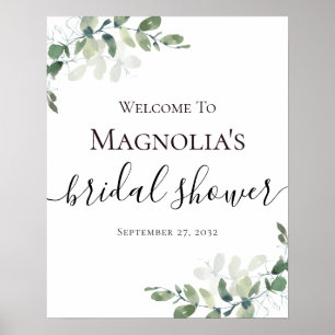 Poster Panneau de bienvenue pour une baby shower sur le t