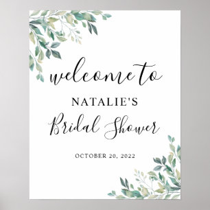 Poster Panneau de bienvenue pour une baby shower sur le t