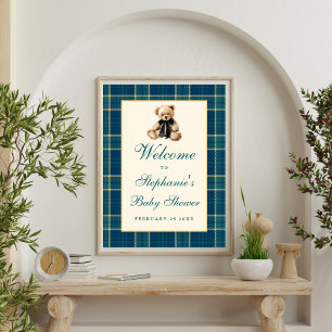 Poster Panneau de bienvenue pour une baby shower sur le t
