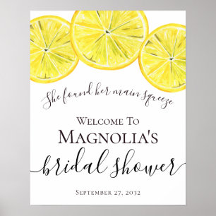 Poster Panneau de bienvenue pour une baby shower sur le t