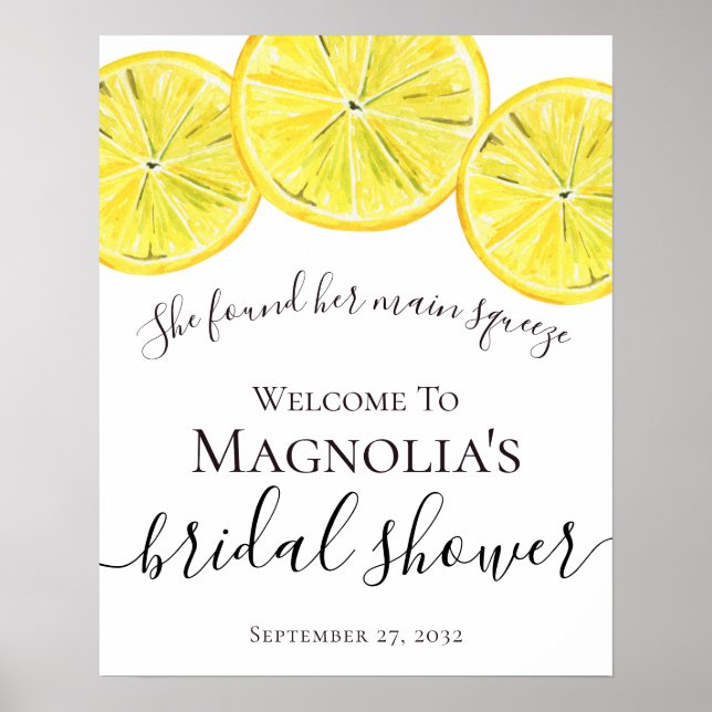 Poster Panneau de Bienvenue pour une Baby Shower sur le t (Devant)