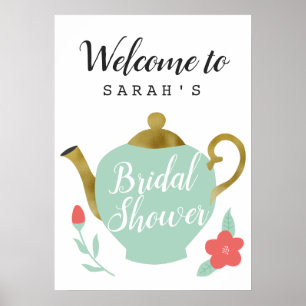 Poster Panneau de bienvenue pour une Baby Shower sur le t