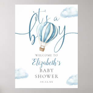 Poster Panneau de Bienvenue pour une Baby Shower Thème Mo