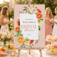 Panneau de Bienvenue pour une Baby Shower Tropical