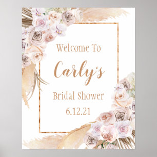 Poster Panneau de bienvenue pour une douche de mariage av