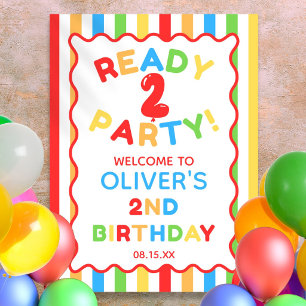 Poster Panneau de bienvenue pour une fête d'anniversaire