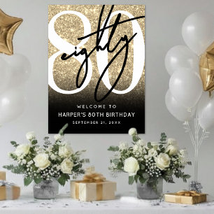 Poster Panneau de bienvenue pour une fête d'anniversaire