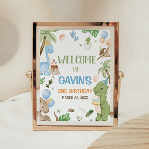 Poster Panneau de bienvenue pour une fête d'anniversaire