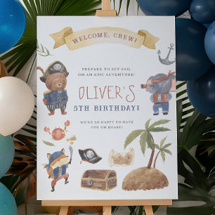Poster Panneau de bienvenue pour une fête d'anniversaire 