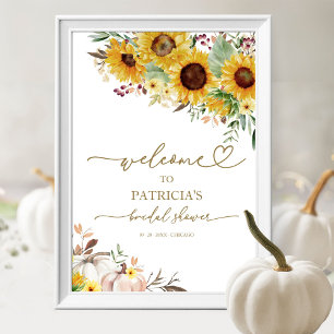 Poster Panneau de bienvenue pour une fête de mariage auto
