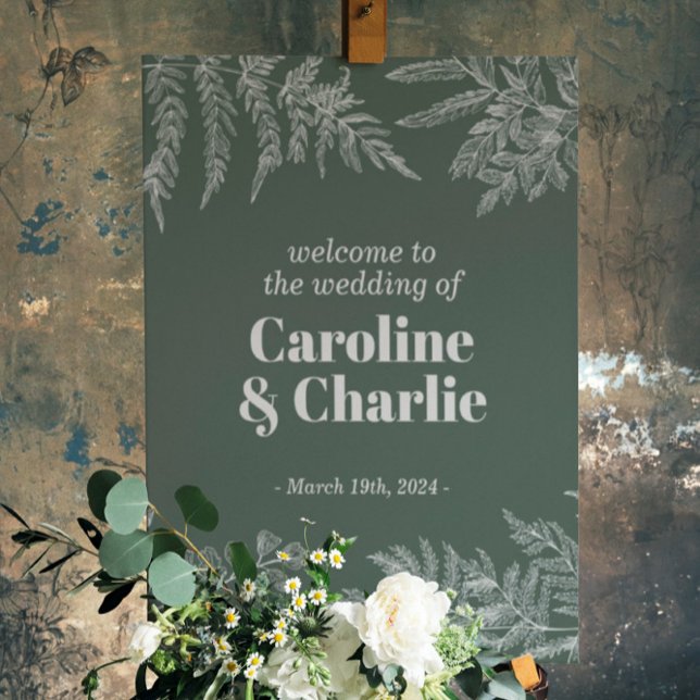 Poster Panneau de bienvenue pour une fête de mariage sur  (Créateur téléchargé)