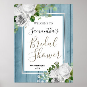 Poster Panneau de bienvenue pour une fête prénuptiale aux