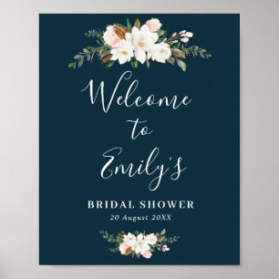 Poster panneau de bienvenue pour une fête prénuptiale ave