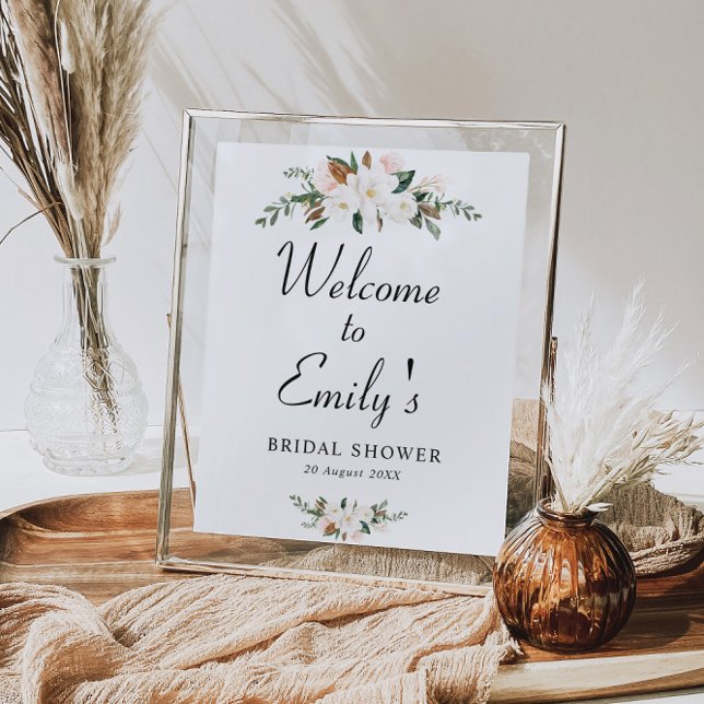 Poster panneau de bienvenue pour une fête prénuptiale ave (Créateur téléchargé)