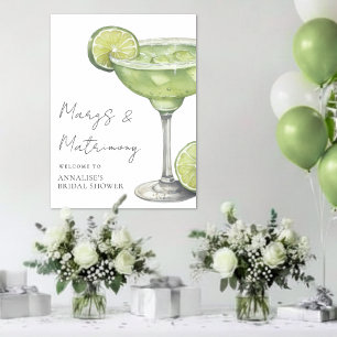 Poster Panneau de bienvenue pour une fête prénuptiale Mar