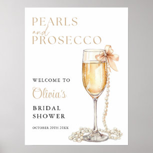 Poster Panneau de bienvenue pour une fête prénuptiale per