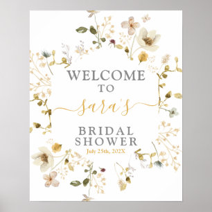 Poster Panneau de bienvenue pour une fête prénuptiale pri