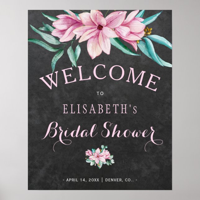 Poster Panneau de bienvenue pour une fête prénuptiale rus (Devant)