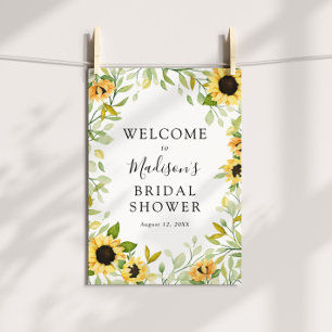 Poster Panneau de bienvenue pour une fête prénuptiale sur
