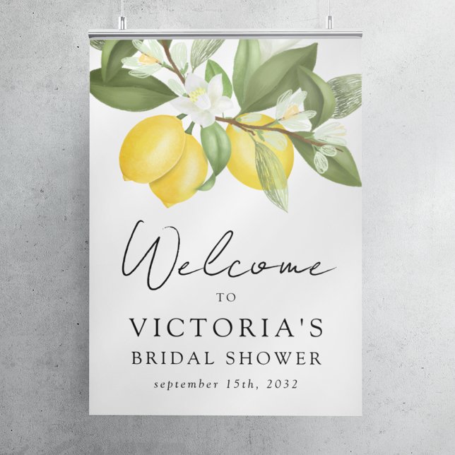 Poster Panneau de bienvenue pour une fête prénuptiale sur (Créateur téléchargé)