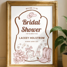 Panneau de bienvenue pour une fête prénuptiale wes