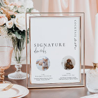 Panneau de boissons signature Estelle Moderne Mini