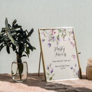 Poster Panneau de cadeau de fête de Magnolia