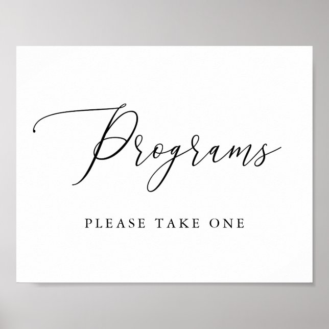 Poster Panneau de calligraphie simple pour programmes rus (Devant)