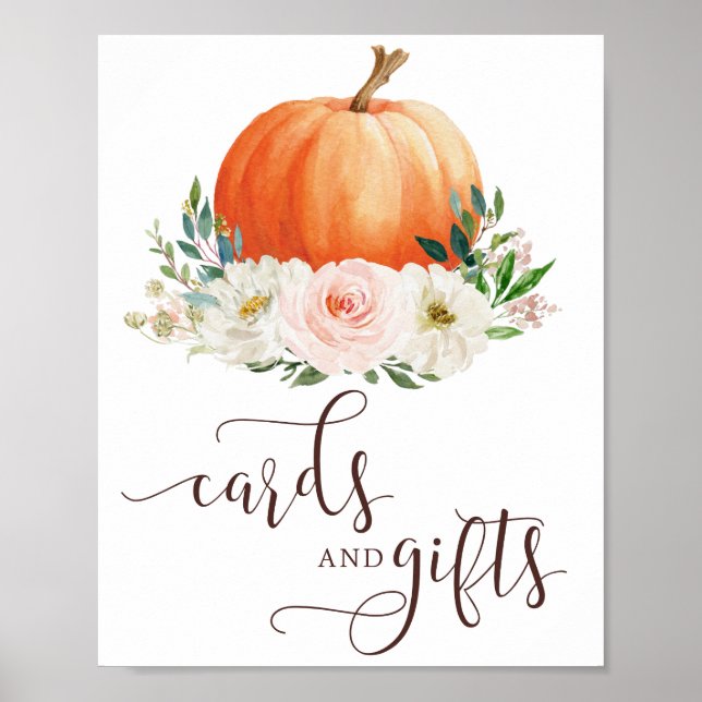 Poster Panneau de Cartes et Cadeaux de Citrouille de Tomb (Devant)