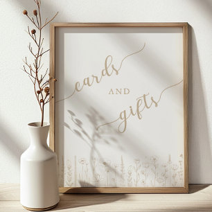 Poster Panneau de cartes et cadeaux pour Baby Shower   Ta