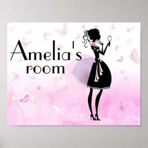 Poster Panneau de chambre pour enfants personnalisé