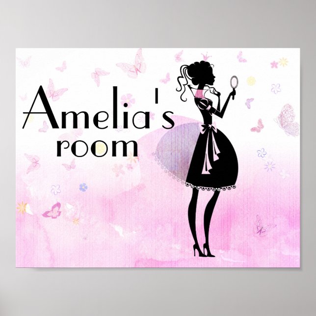 Poster Panneau de chambre pour enfants personnalisé (Devant)