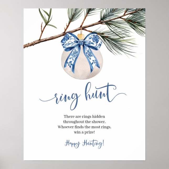 Poster Panneau de chasse de la Chinoiserie Bow Ring (Devant)