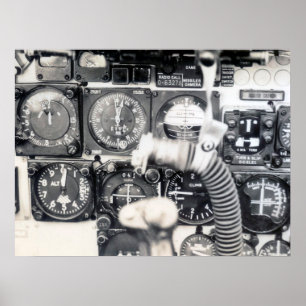 Poster Panneau de commande F-100