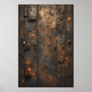 Poster Panneau de configuration de Bunker Industriel Stea