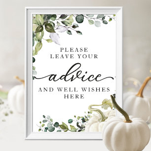 Poster Panneau de conseil Baby shower Citrouille vert