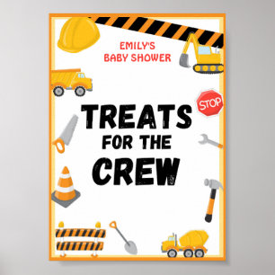 Poster Panneau de construction, Anniversaire, Baby shower