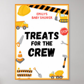 Poster Panneau de construction, Anniversaire, Baby shower