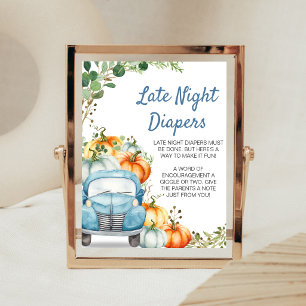 Poster Panneau de Couches de Nuit Petite Camionnette Citr